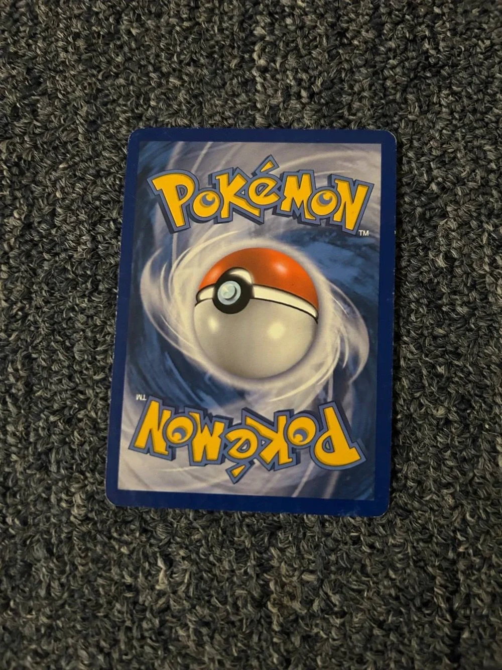 Pokemon Water Energy Card Blue Yellow